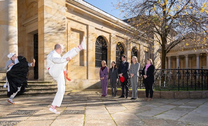 Recepción en la Casa de Juntas de Gernika del síndic general del Consejo General del Principado de Andorra, Carles Ensenyat Reig.