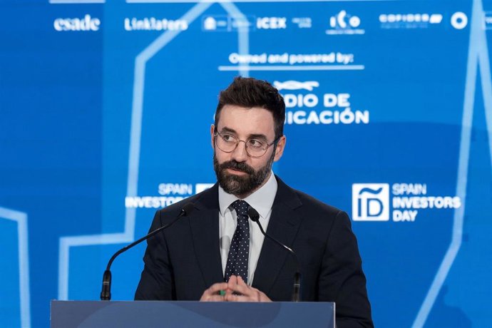 El secretario de Estado de Energía, Joan Groizard Payeras, durante la primera jornada de la XVI edición del Spain Investors Day (SID), en el Hotel Four Seasons, a 14 de enero de 2026, en Madrid (España). Durante los días 14 y 15 de enero, el foro Spain In