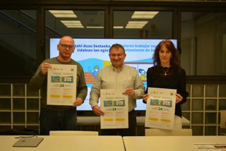 Presentación del nuevo Plan de Empleo de Sestao (Bizkaia).