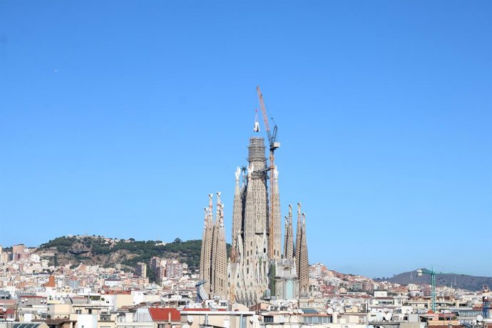 Imatge de la basílica de la Sagrada Família a Barcelona