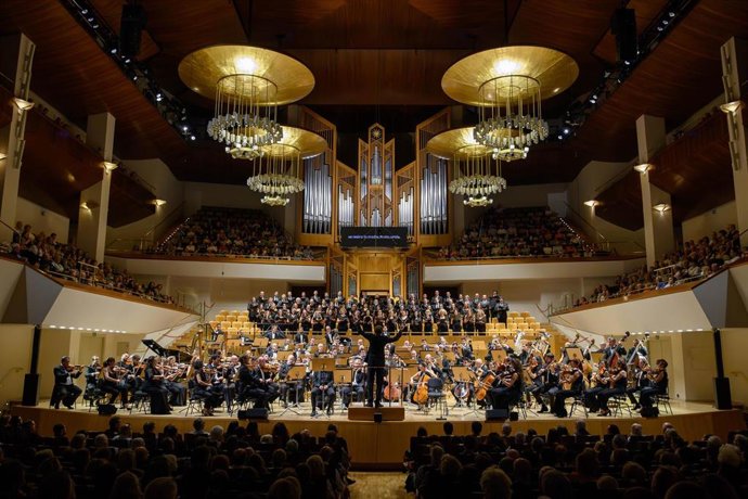 Archivo - Concierto de la Orquesta y Coro Nacionales de España, en foto de archivo.