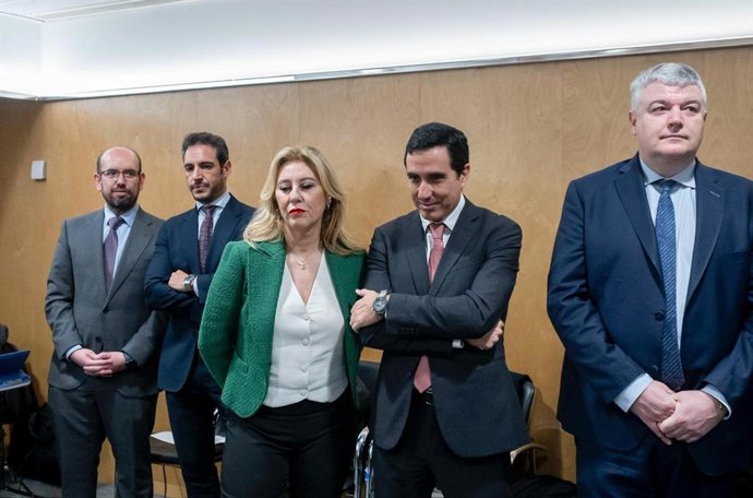 La consejera de Economía, Hacienda, Fondos Europeos y Diálogo Social de la Junta de Andalucía, Carolina España, en la reunión del Consejo de Política Fiscal y Financiera (CPFF) celebrada en Madrid.