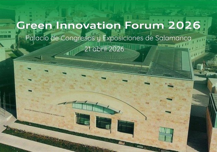 Fotomontaje sobre la celebración en Salamanca del Green Innovation Forum en 2026.