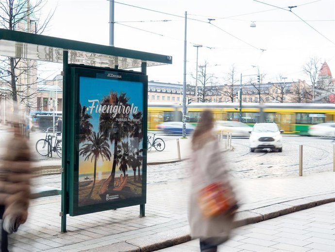 Fuengirola ha desplegado una campaña de publicidad estática en diferentes puntos de Helsinki