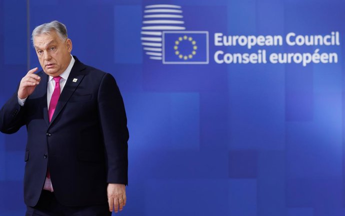 Hungarian Prime Minister Viktor Orban pictured at the arrivals ahead of an European council summit, in Brussels, Thursday 18 December 2025.