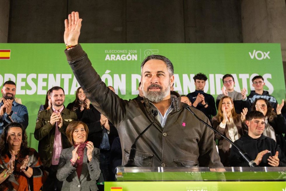 El presidente de VOX, Santiago Abascal 
