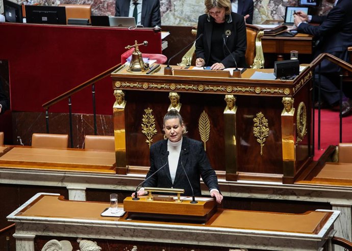 La presidenta de La Francia Insumisa en la Asamblea Nacional, Mathilde Panot