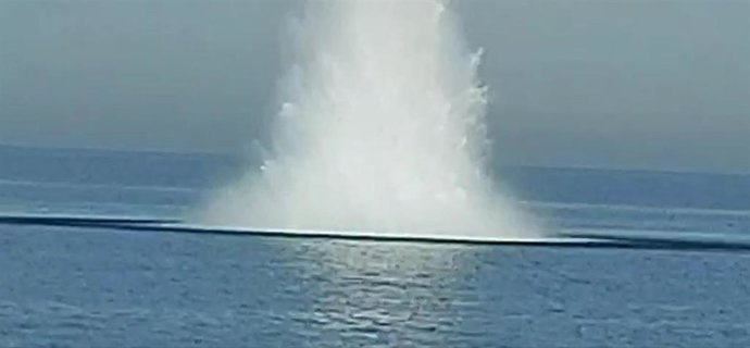 Detonación proyectil de la Guerra Civil en Denia