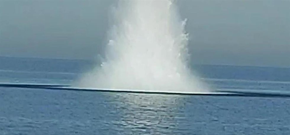 Detonación proyectil de la Guerra Civil en Denia
