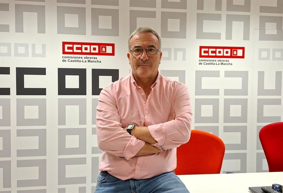 El secretario de acción sindical de CCOO C-LM, Ángel León.