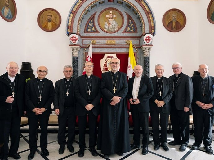 Encuentro con el cardenal Pizzaballa durante el Holy Land Co-ordination 2025 Encuentro con el cardenal Pizzaballa durante el Holy Land Co-ordination 2025 (Fuente: Flickr Catholic Church England and Wales)