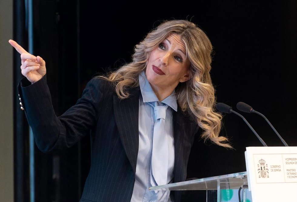 La vicepresidenta segunda y ministra de Trabajo y Economía Social, Yolanda Díaz.