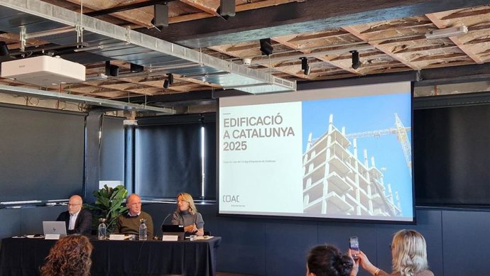 Imagen de la presentación este jueves en el COAC