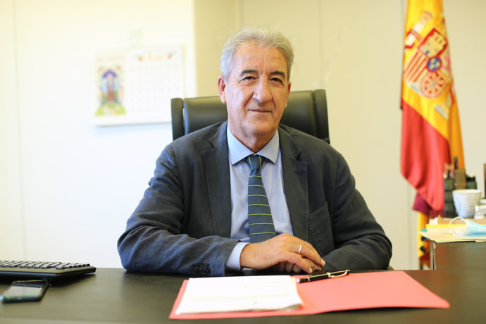 El Fiscal de Sala Coordinador de Menores, Eduardo Esteban, durante una entrevista para Europa Press, a 10 de junio de 2021, en Madrid (España).