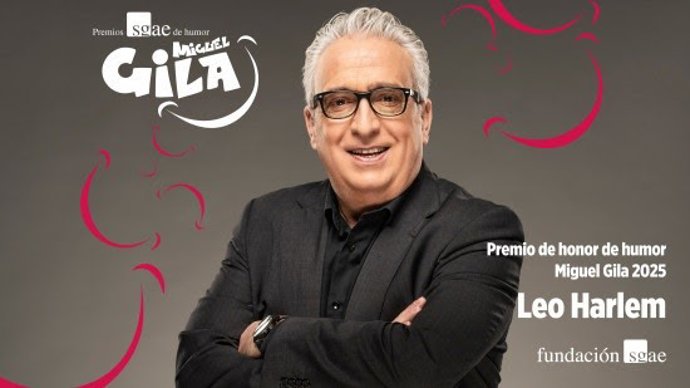 El humorista y actor Leo Harlem ha recibido el Premio de honor Miguel Gila 2025.