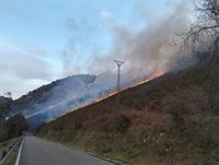 Cantabria registra un incendio forestal en Cades