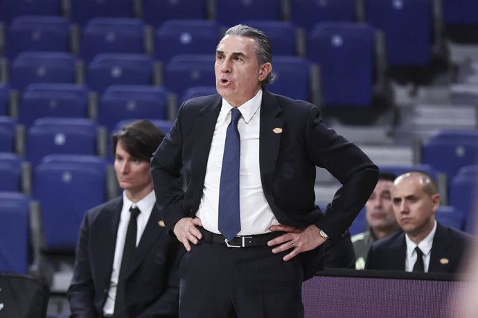 El entrenador del Real Madrid, Sergio Scariolo.