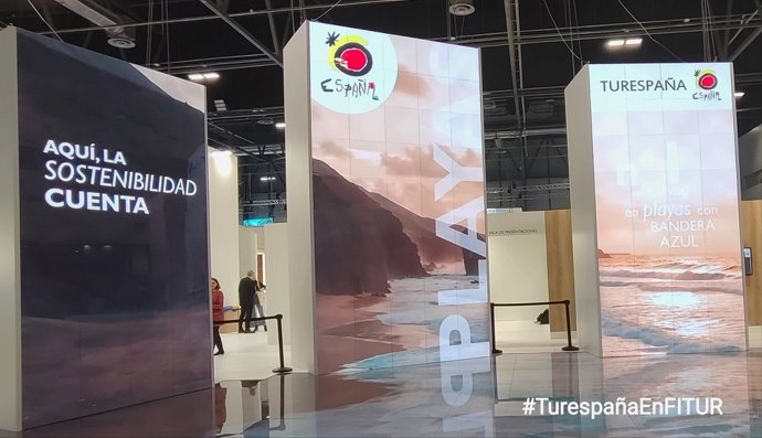 Archivo - Stand de Turespaña en Fitur 2025.