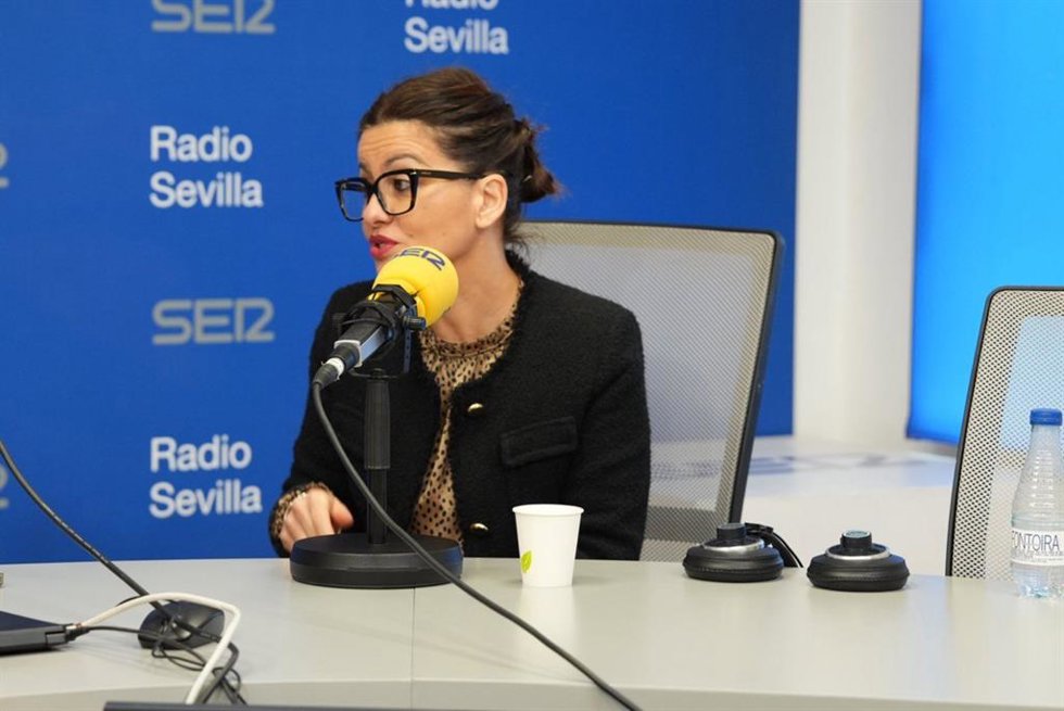 La ministra de Juventud e Infancia, Sira Rego, en una entrevista en la Cadena SER Andalucía.