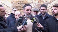 Abascal (Vox) reitera sus críticas a Alegría (PSOE) y pregunta "cuál es su función en las listas"