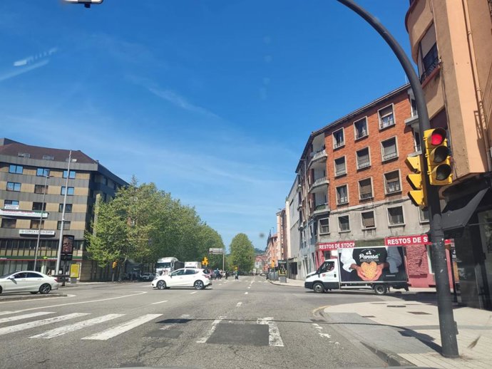 Archivo - Cruce de Cuatro Caminos, en La Calzada. (Archivo)