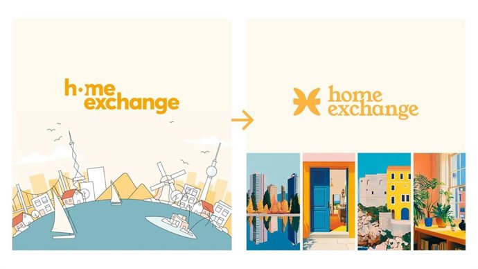 HomeExchange crece un 43% en intercambios de casas en España en 2025 y renueva su logotipo.
