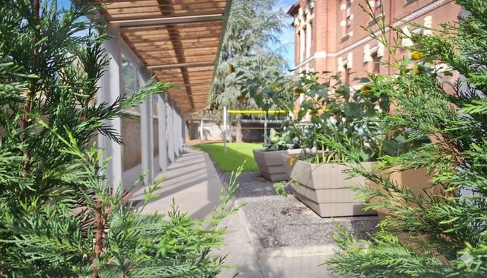 Nuevo jardín de psiquiatría del Hospital Basurto en Bilbao