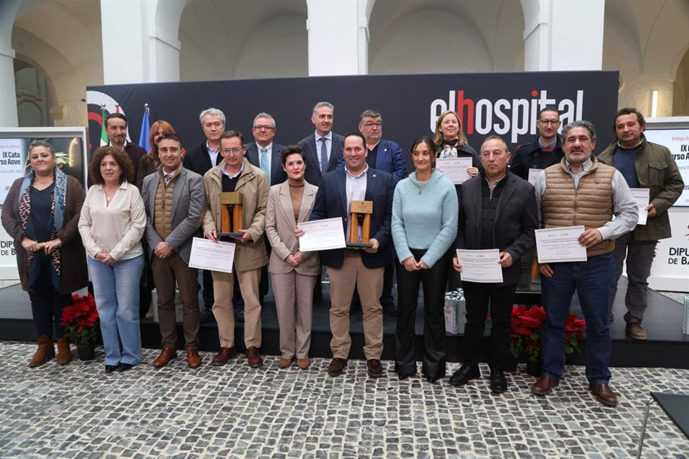 Entrega de premios de la IX edición de la Cata-Concurso de Aceites de Oliva Virgen Extra Provincia de Badajoz