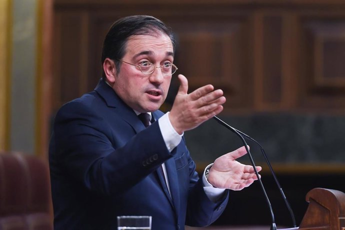 Archivo - El ministro de Asuntos Exteriores, José Manuel Albares, en el Congreso