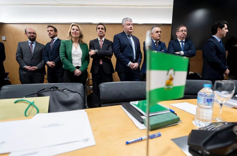 La consejera de Economía, Carolina España, en una imagen de 14 de enero, antes del inicio del Consejo de Política Fiscal y Financiera (CPFF).