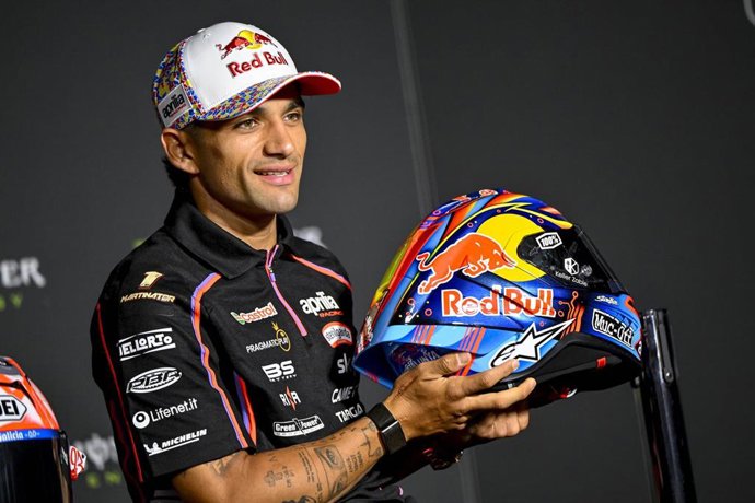 Archivo - El piloto español de MotoGP Jorge Martín  (Aprilia), en el GP de Catalunyaa 2025.