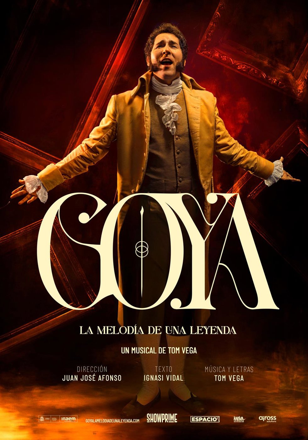 Cartel anunciador de la puesta en escena.