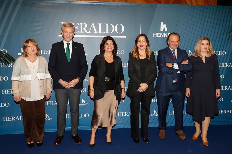 El presidente da Xunta, Alfonso Rueda, participa en el ciclo 'Vecinos y Amigos', organizado por el 'Heraldo de Aragón'.