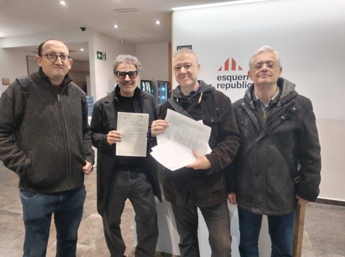 Miembros del Col·lectiu Primer d'Octubre de ERC