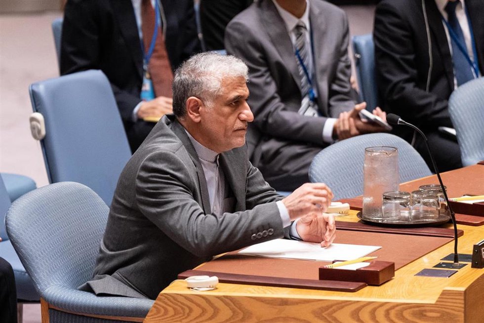 Archivo - El representante de Irán ante Naciones Unidas, Amir Saeid Iravani