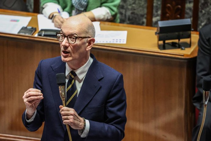 El ministro de Economía de Francia, Roland Lescure, durante una comparecencia ante el Parlamento en enero de 2026 (archivo)