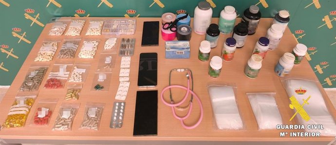 Imagen de los efectos aprehendidos en la operación