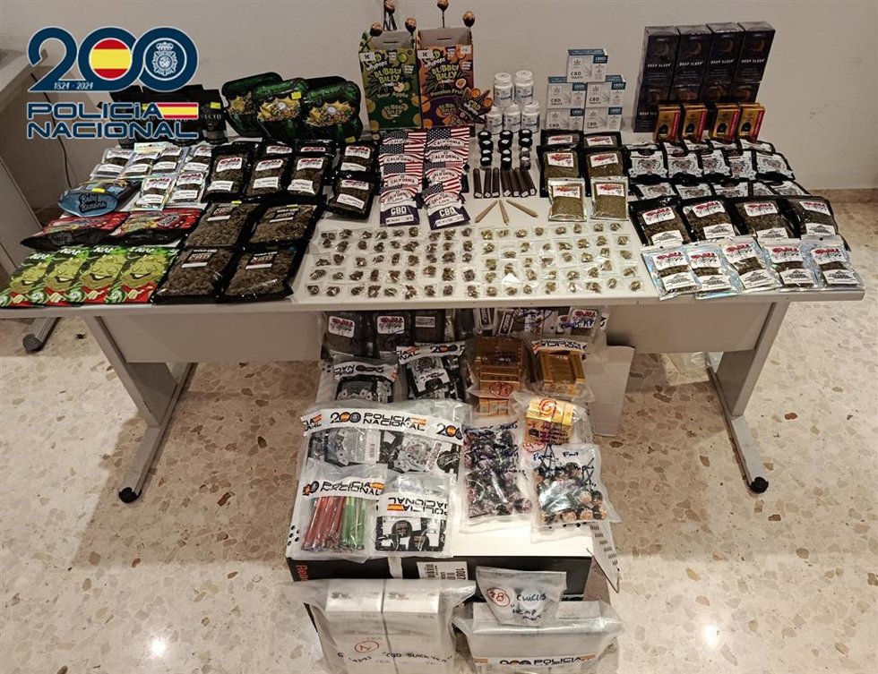 Material intervenido en la operación
