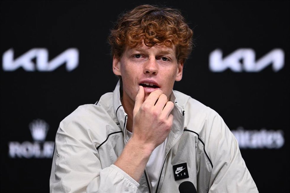Jannik Sinner en rueda de prensa