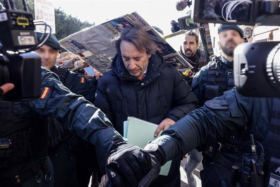  José Manuel Cuenca en su anterior comparecencia en el juzgado de Catarroja