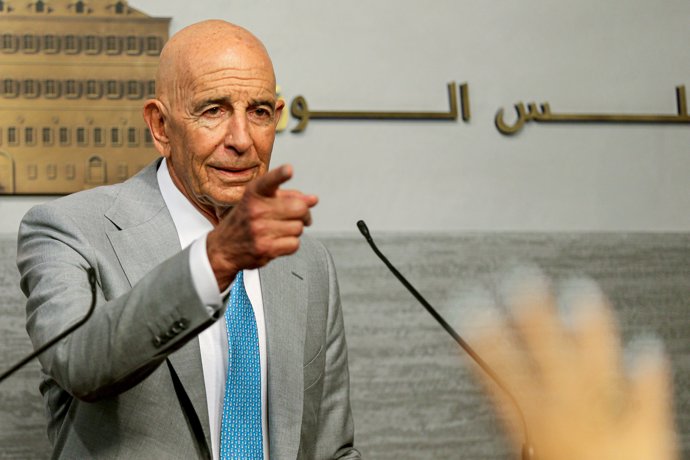 Archivo - Arquivo - O enviado dos Estados Unidos para a Síria, Thomas Barrack, em uma imagem de arquivo.