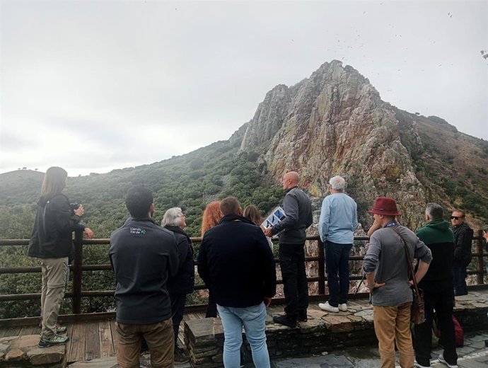 Visitantes en el Parque Nacional de Monfragüe de Cáceres