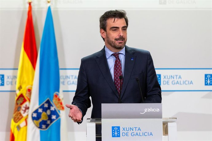 Archivo - Arquivo - O conselleiro de Presidencia, Xustiza e Deporte, Diego Calvo