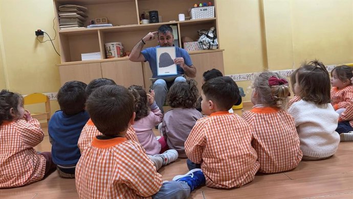 Alumnos del primer ciclo de Infantil en un aula de Extremadura.