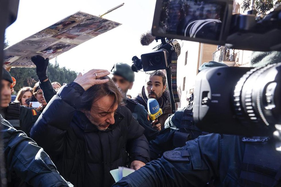José Manuel Cuenca, a su salida de los juzgados de Catarroja el lunes