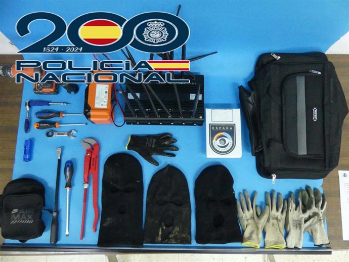 Efectos utilizados en el robo.