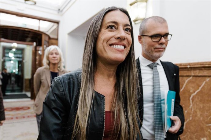 Archivo - La portavoz de Junts en el Congreso, Miriam Nogueras.