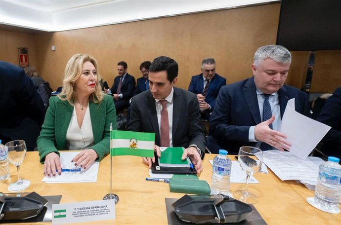 La consejera de Economía, Hacienda, Fondos Europeos y Diálogo Social de la Junta de Andalucía, Carolina España, participa en la reunión del Consejo de Política Fiscal y Financiera (CPFF).