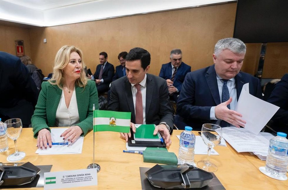 La consejera de Economía, Hacienda, Fondos Europeos y Diálogo Social de la Junta de Andalucía, Carolina España, participa en la reunión del Consejo de Política Fiscal y Financiera (CPFF).