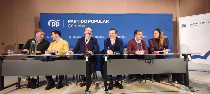 El presidente del PP de Córdoba, Adolfo Molina, preside la primera Junta Directiva Provincial de esta formación en el año 2026.